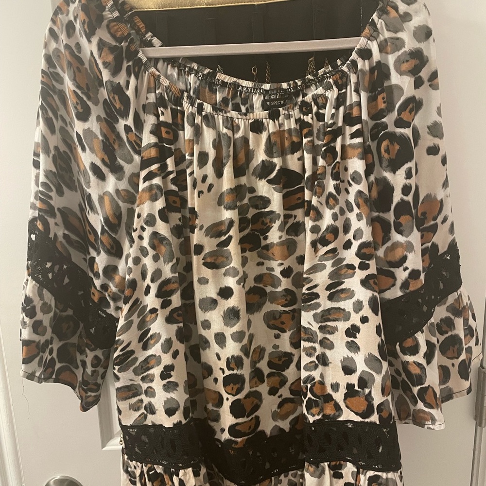 Unique Spectrum Plus Size 3X Animal Print Top